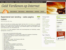 Tablet Screenshot of geldverdienenblog.nl
